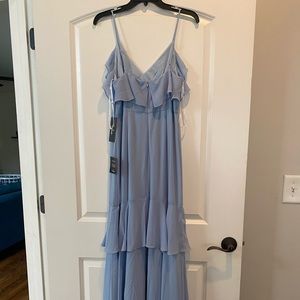 Lulu’s High-Low light blue maxi dress